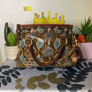Dooney & Bourke Florentine Snake Print Satchel
